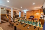 Lower Level Entertainment Room with Foosball and Bar